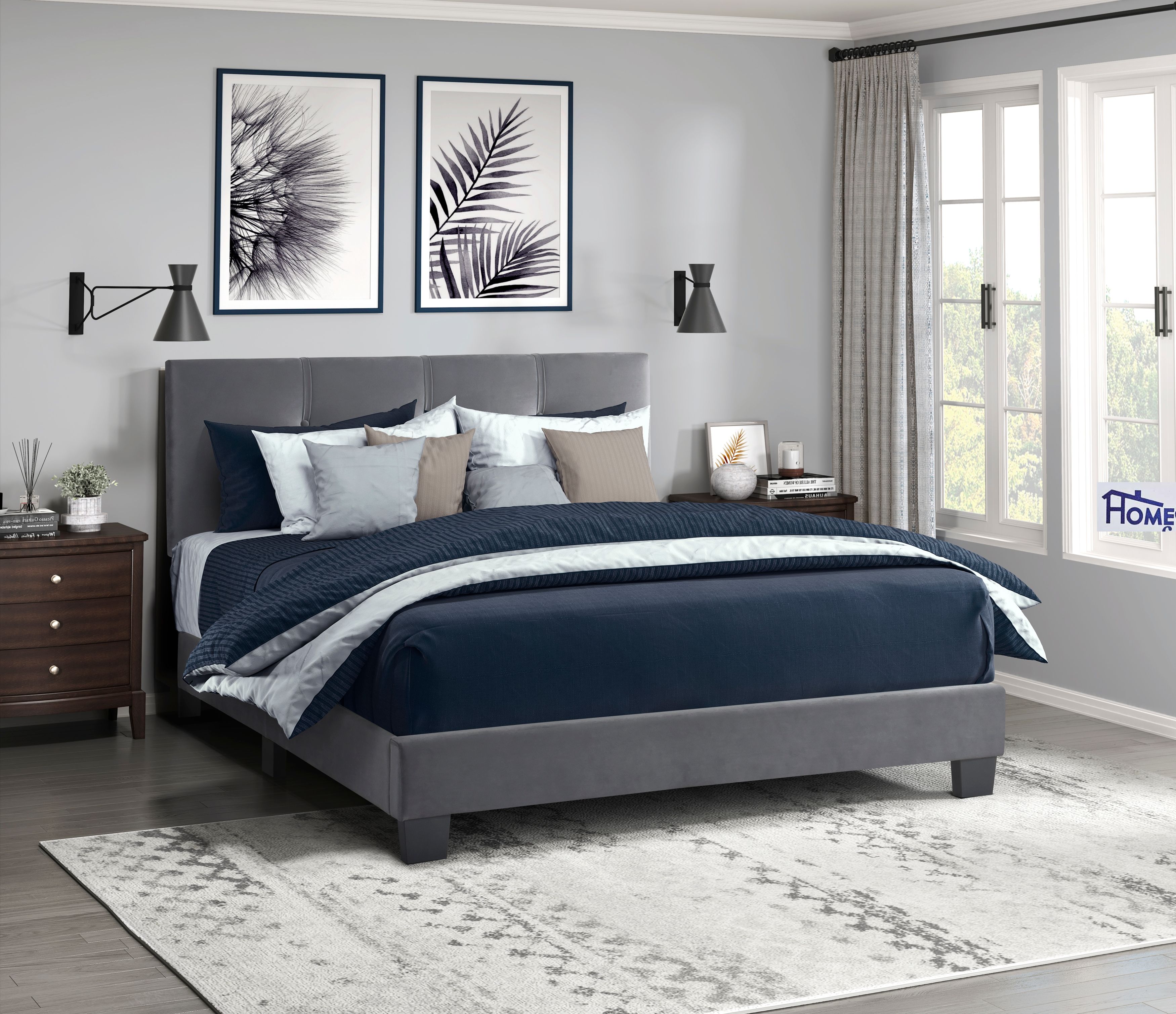 Dark Gray Velvet Fab
