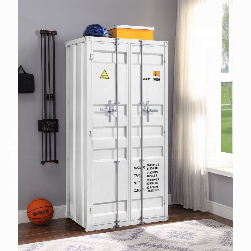White Finish Metal Wardrobe $979.99+TX