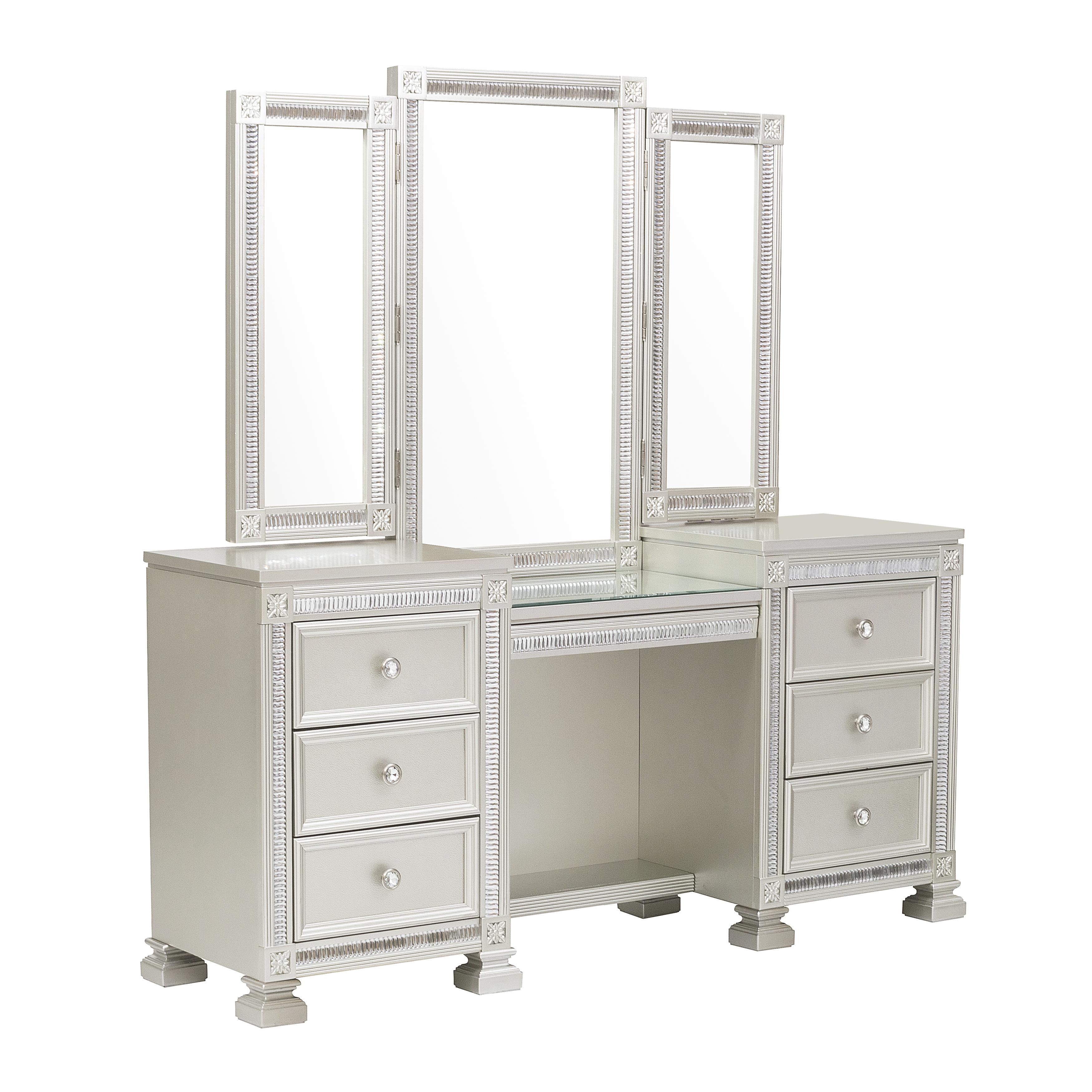 SILVER MAKEUP VANITY