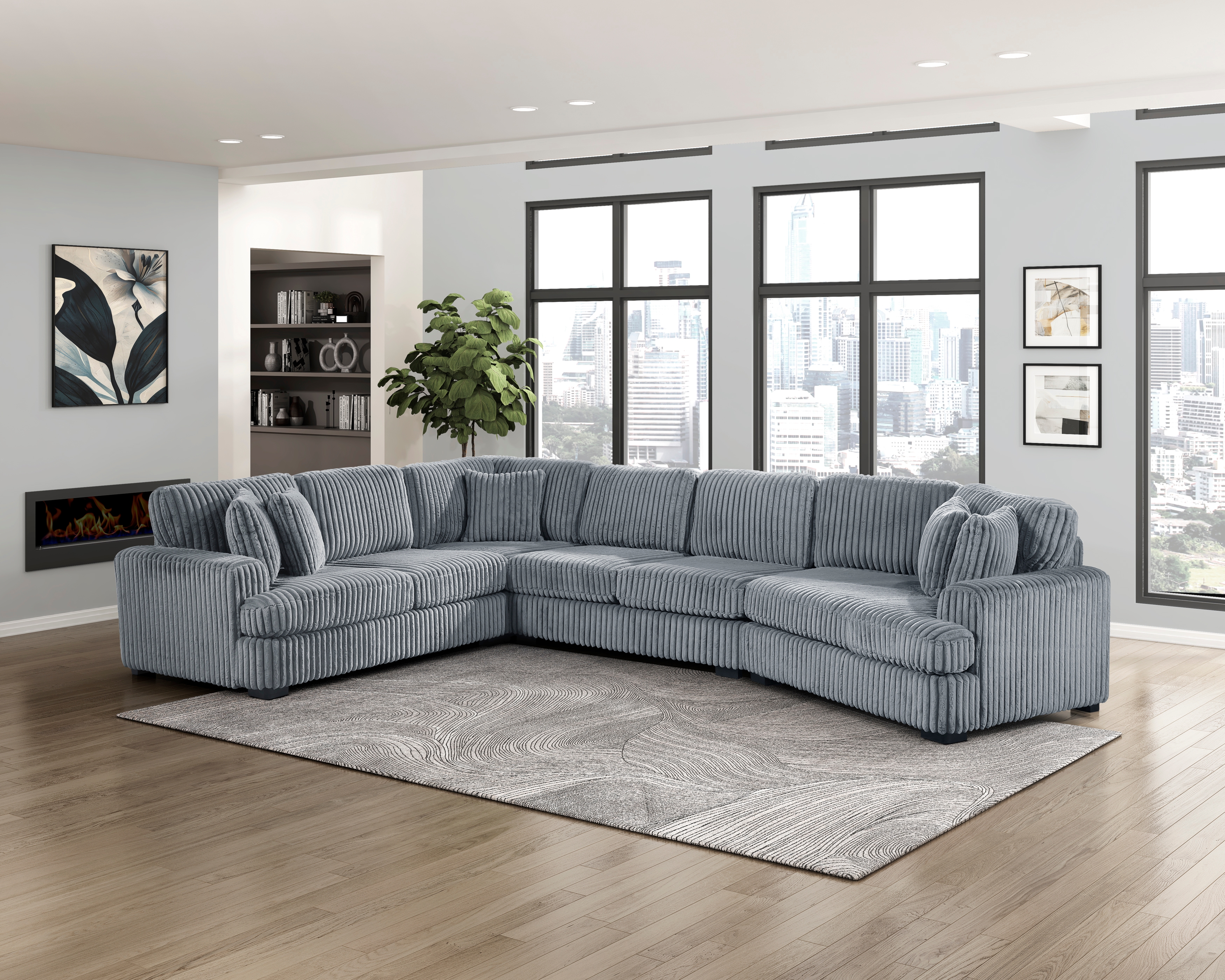 4-Piece Sectional wi