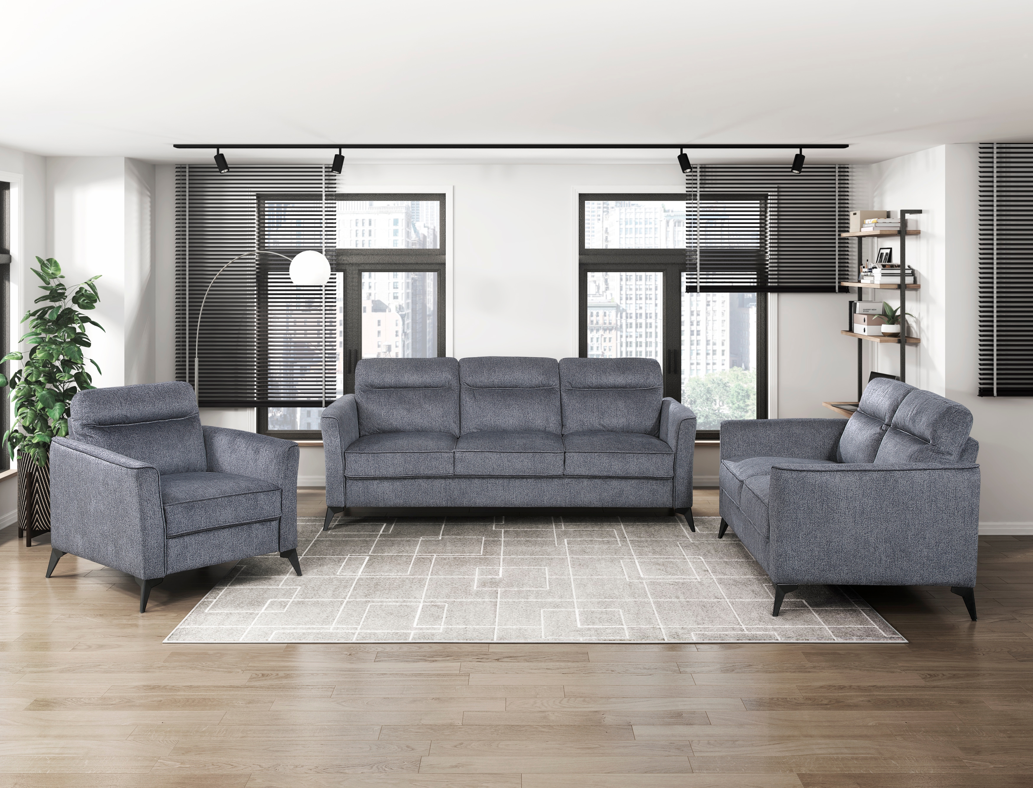 Dark Gray Microfiber