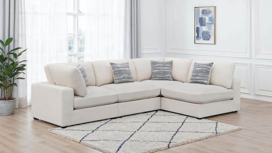 4-piece Upholstered Modular Sectional Sofa Beige $2139.99+TX