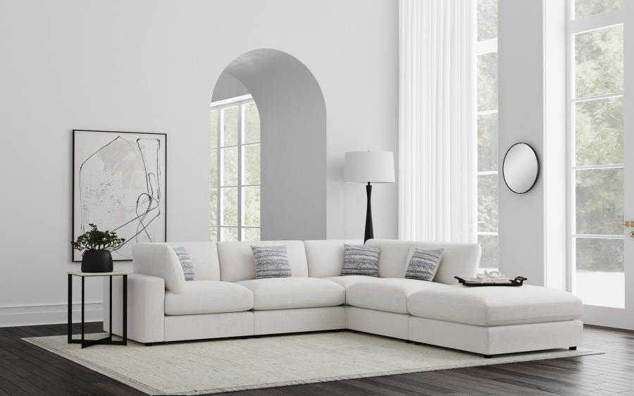 5-piece Upholstered Modular Sectional Sofa Beige $2479.99+TX