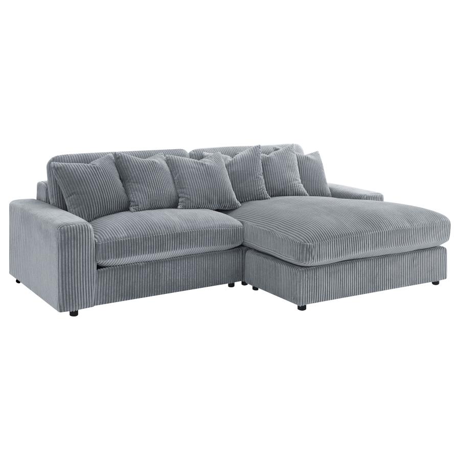 Reversible Chaise Sectional Sofa Set Fog $1629.99+TX