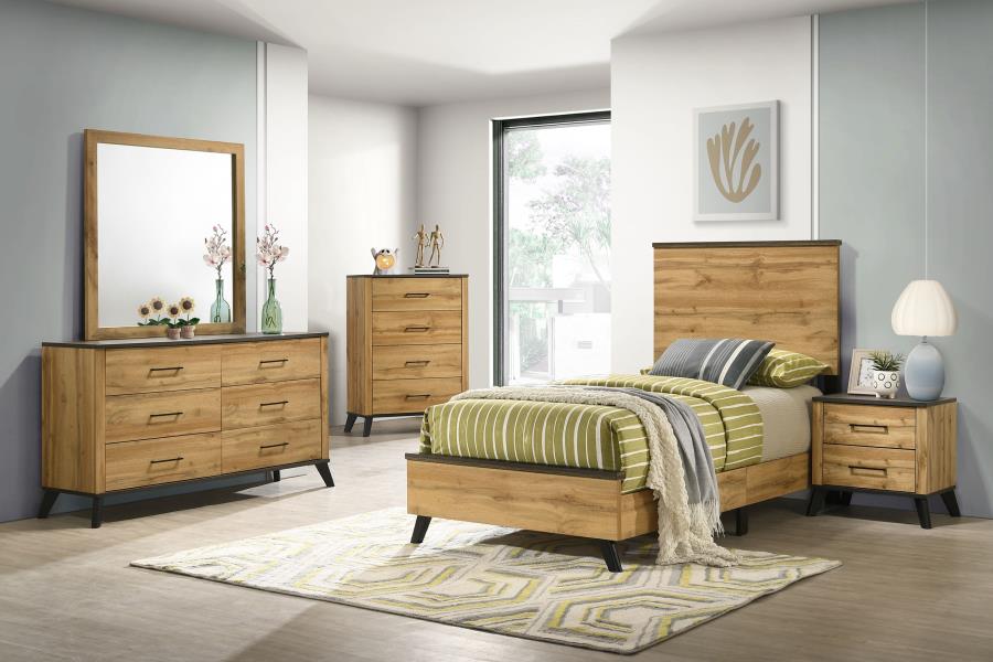 52-inch Twin Panel Bed Natural Pine $159.99+TX