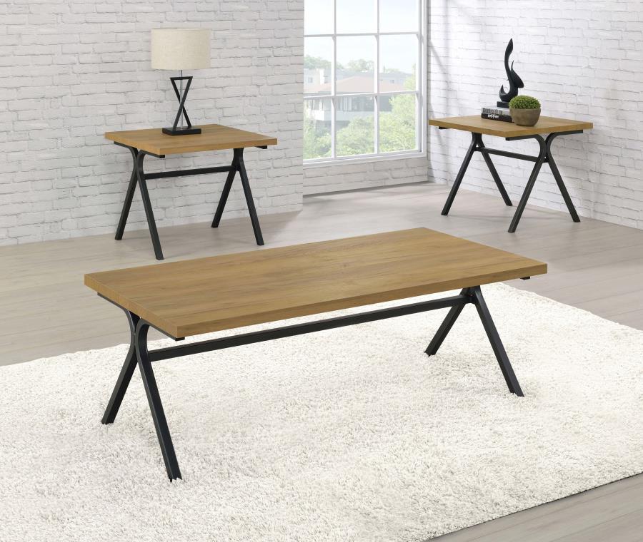 3-piece Engineered Wood Coffee Table Set Golden Oak $269.99+TX
