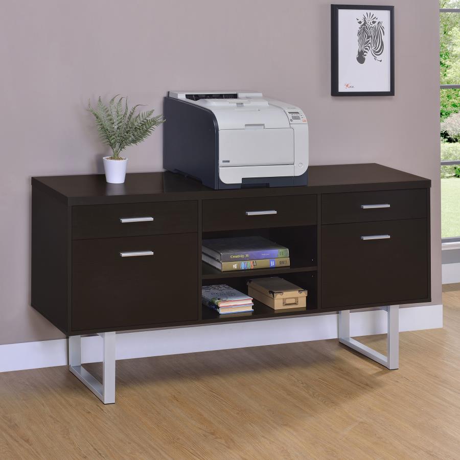 5-drawer Home Office Storage Credenza Cappuccino $349.99+TX