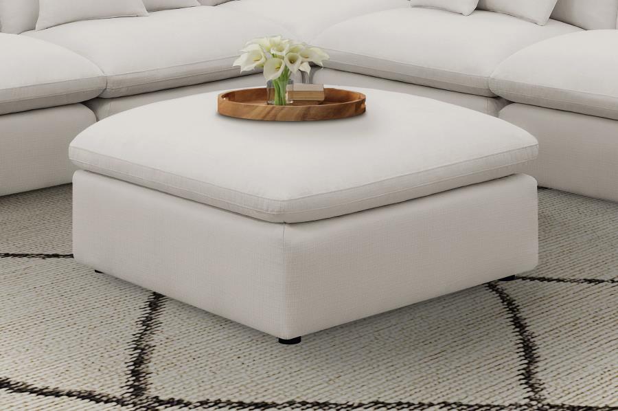  Upholstered Ottoman Ivory $329.99+TX