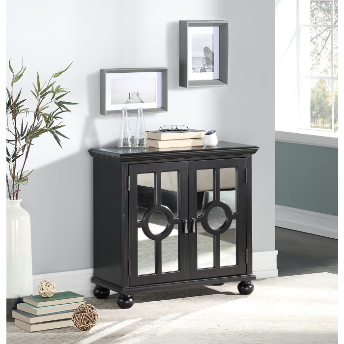 Accent Cabinet In Antique Black Finish $199.99+TX