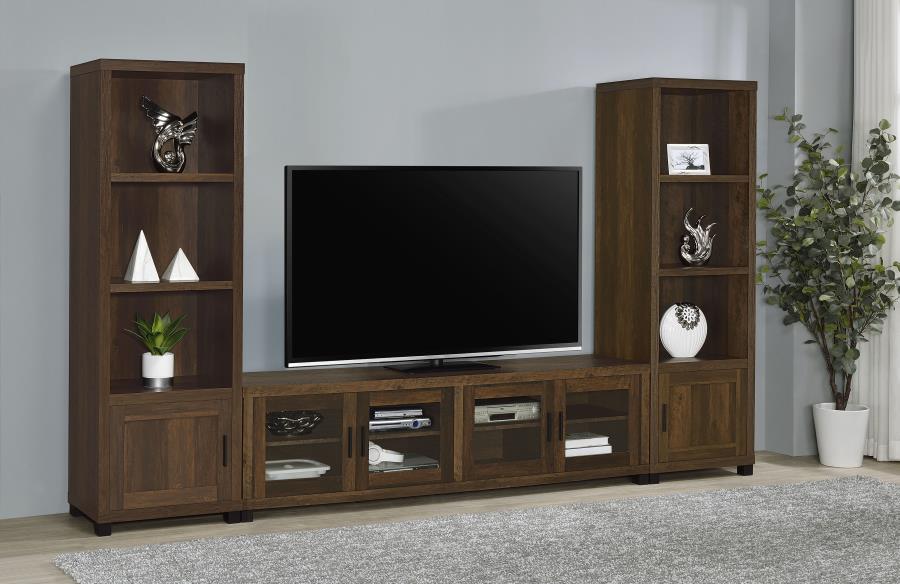 3-piece 125.75-inch TV Entertainment Center Dark Pine $1019.99+TX