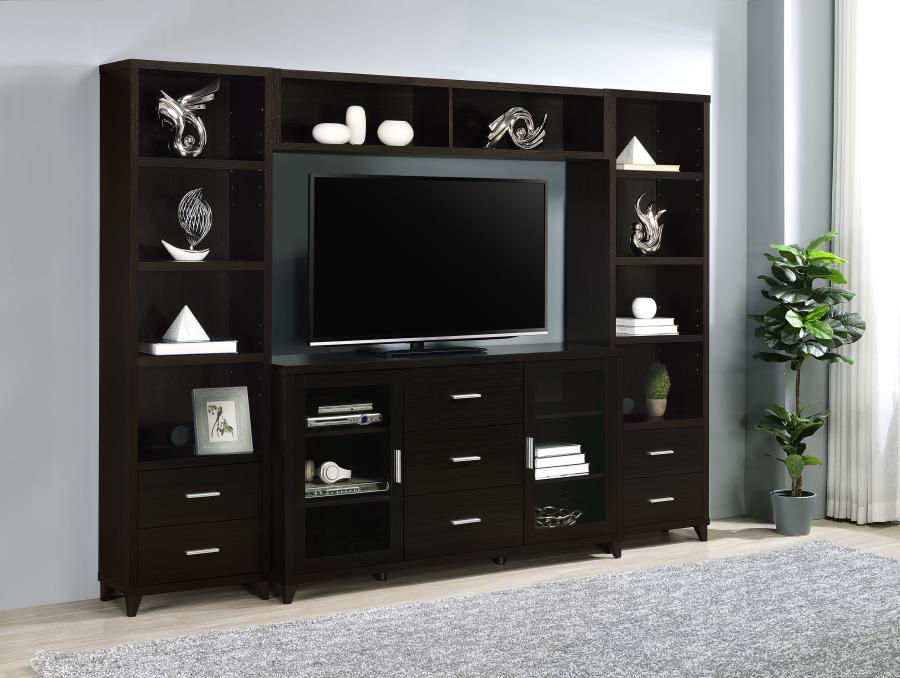 4-piece 102.25-inch TV Entertainment Center Cappuccino $899.99+TX