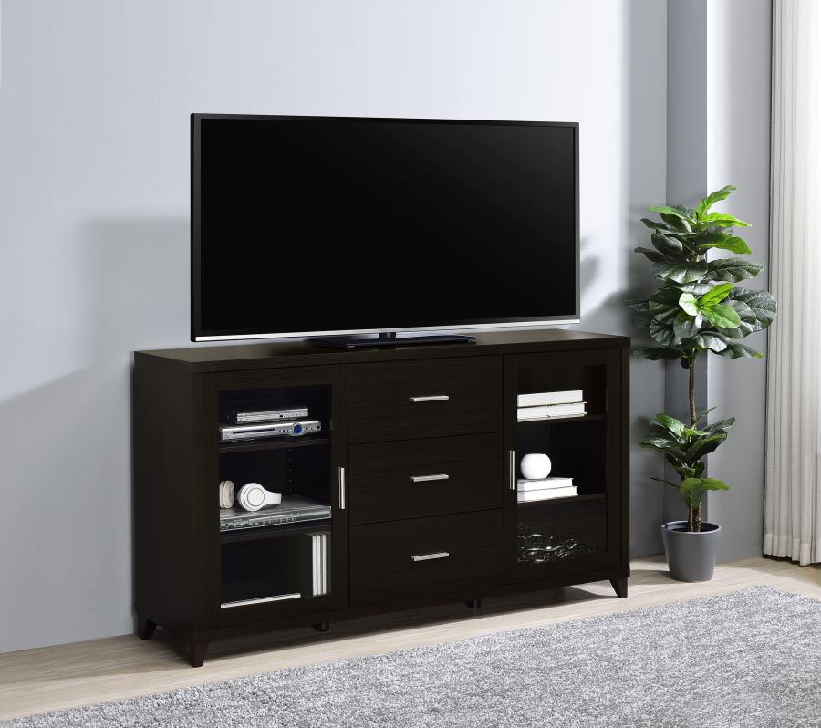 2-door Engineered Wood 60-inch TV Stand Cappuccino $359.99+TX