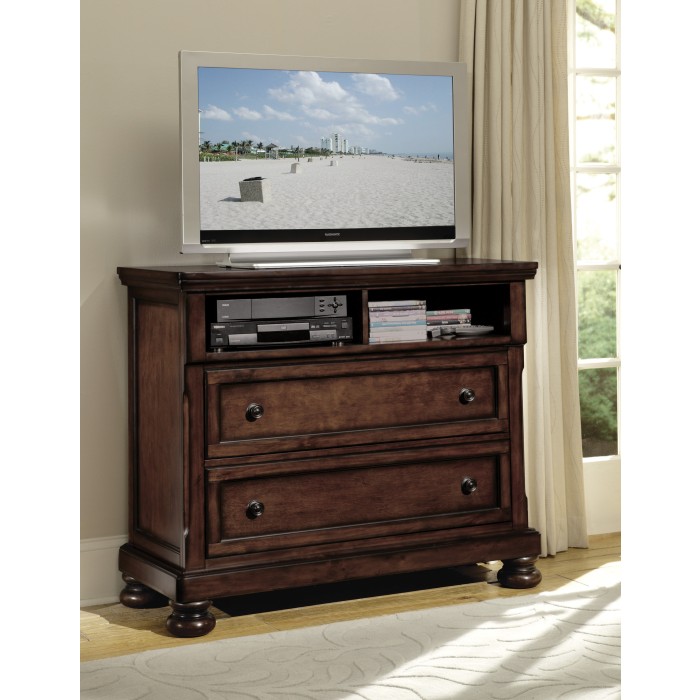 Brown Cherry Finish Media Chest $619.99+TX
