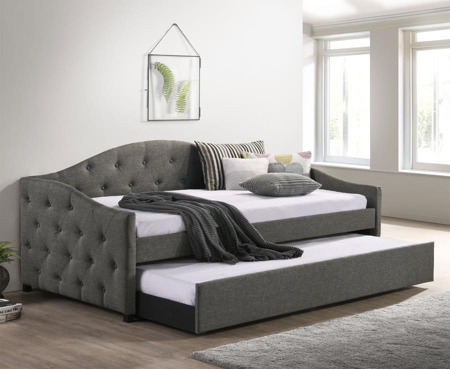Upholstered Twin Daybed with Trundle Grey $419.99+TX