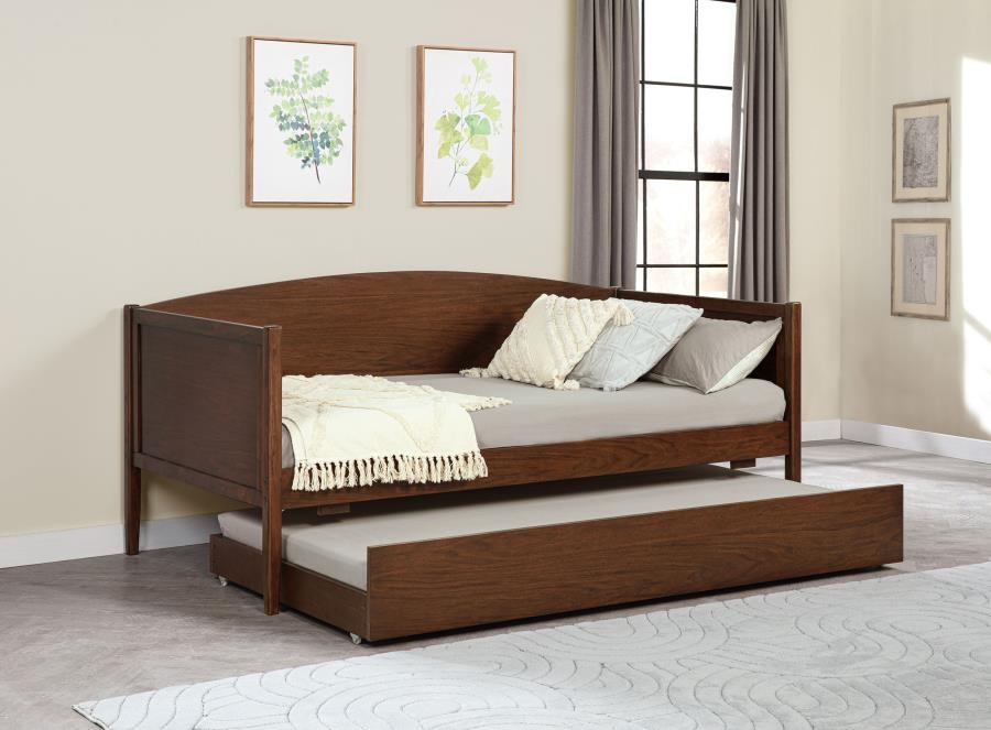 Wood Twin Daybed With Trundle Medium Walnut $639.99+TX