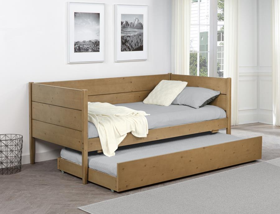 Wood Twin Daybed With Trundle Natural $599.99+TX