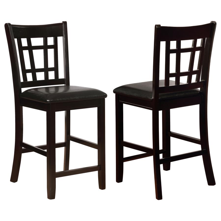 Wood Counter Chair Black and Espresso (Set of 2) $209.99+TX(Set Of 2)