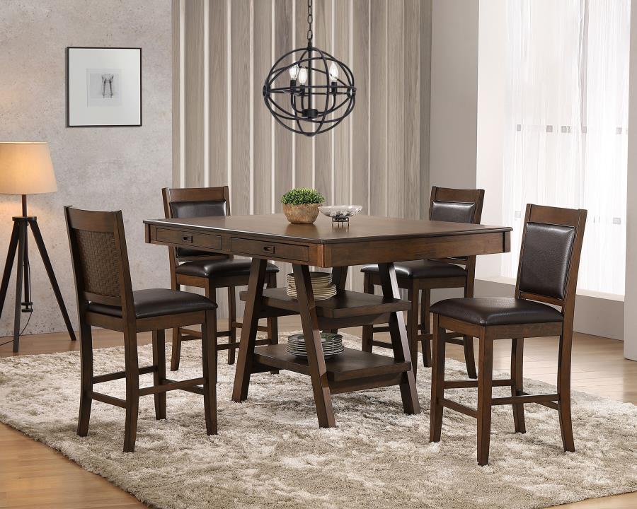 5-piece Rectangular Dining Table Set Walnut $979.99+TX