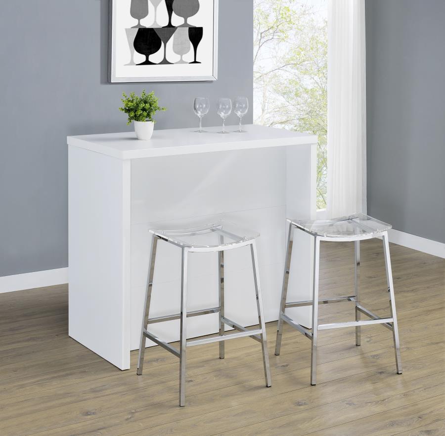 Engineered Wood Freestanding Home Bar White $429.99+TX