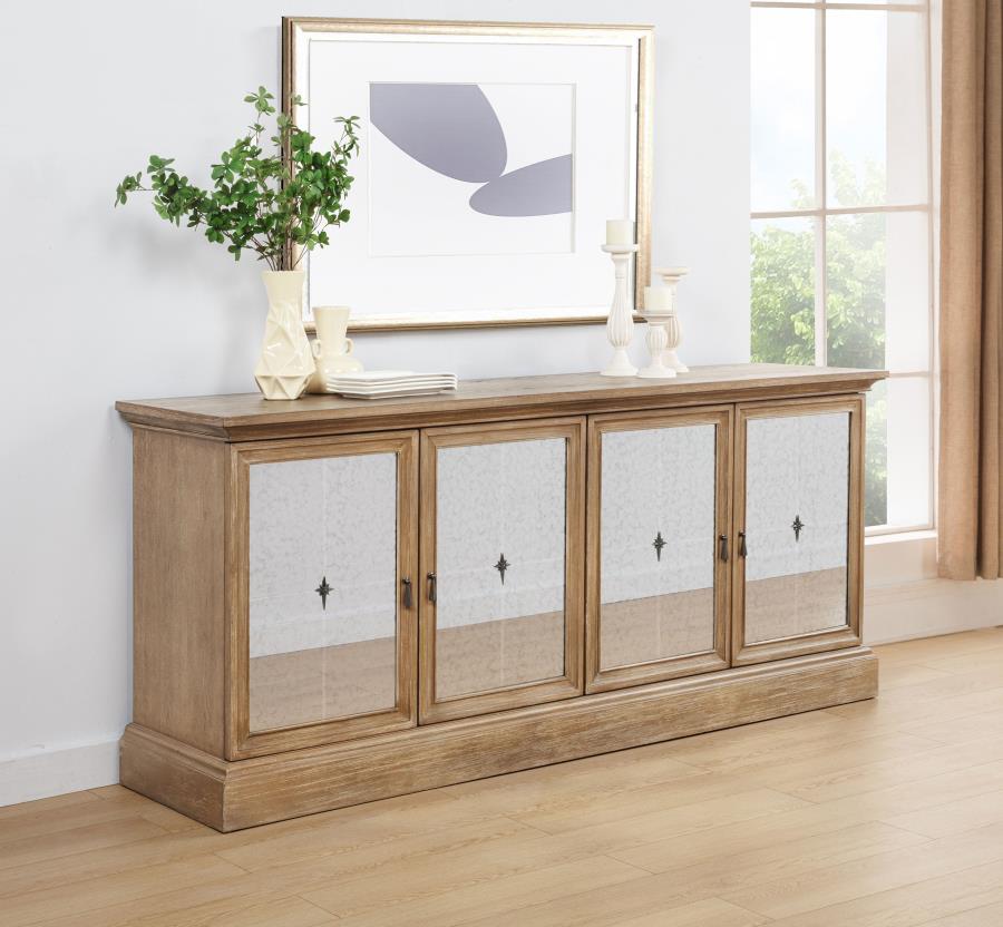 4-door Dining Sideboard Buffet Cabinet Barley Brown $999.99+TX
