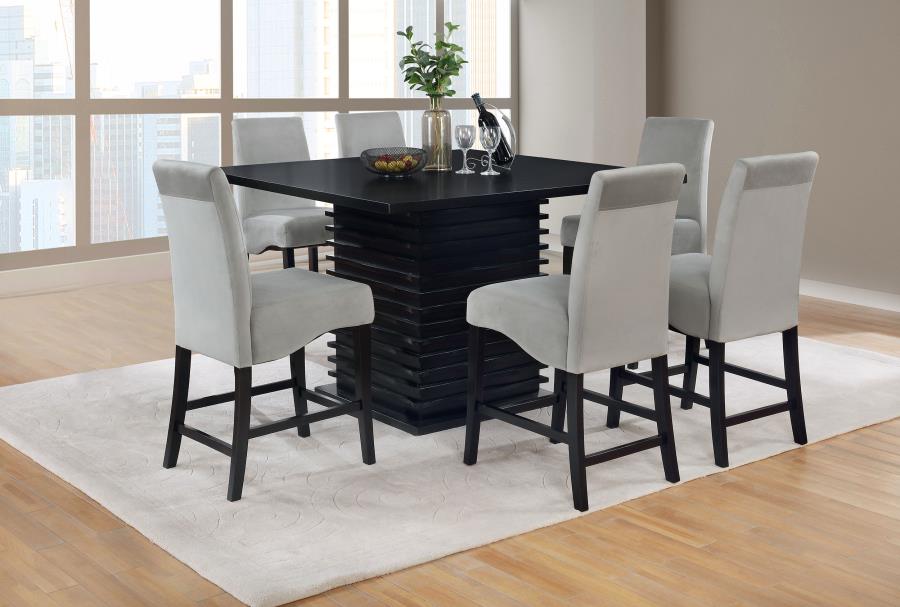 7-piece Square Counter Height Dining Table Set  
