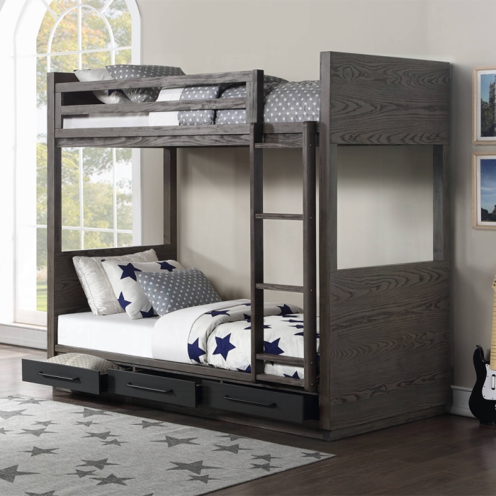 Twin/Twin Bunk Bed W