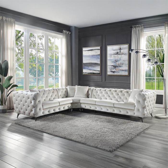 Sectional Sofa W/4 P