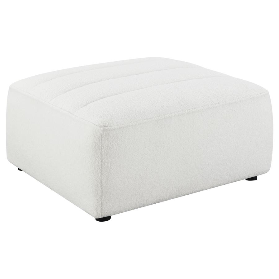 Square Upholstered Ottoman Natural $229.99+TX