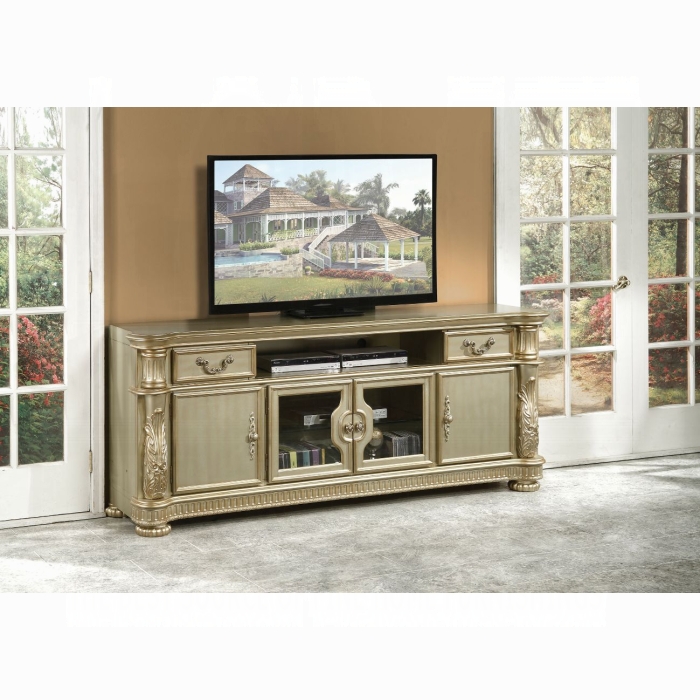 Gold Patina & Bone Finish TV Stand $1939.99+TX
