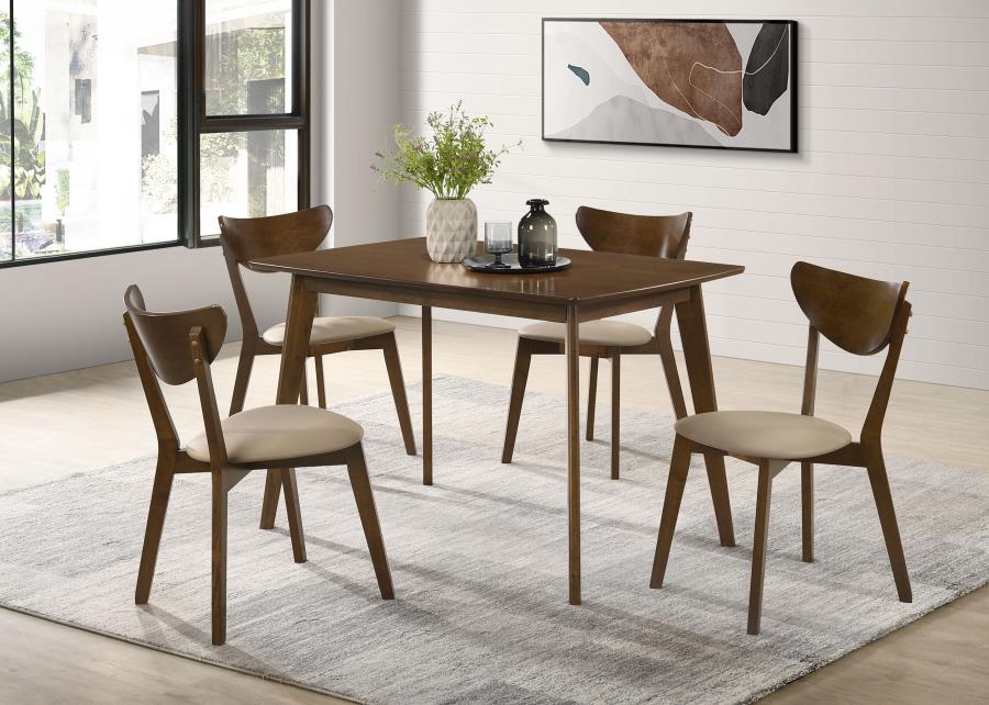 5-piece Rectangular Dining Table Set Chestnut $509.99+TX