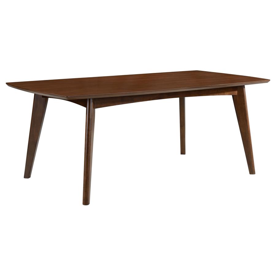 Rectangular 78-inch Wood Dining Table Dark Walnut $559.99+TX