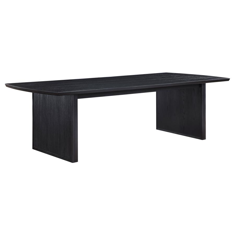 100-inch Extension Leaf Dining Table Black $879.99+TX
