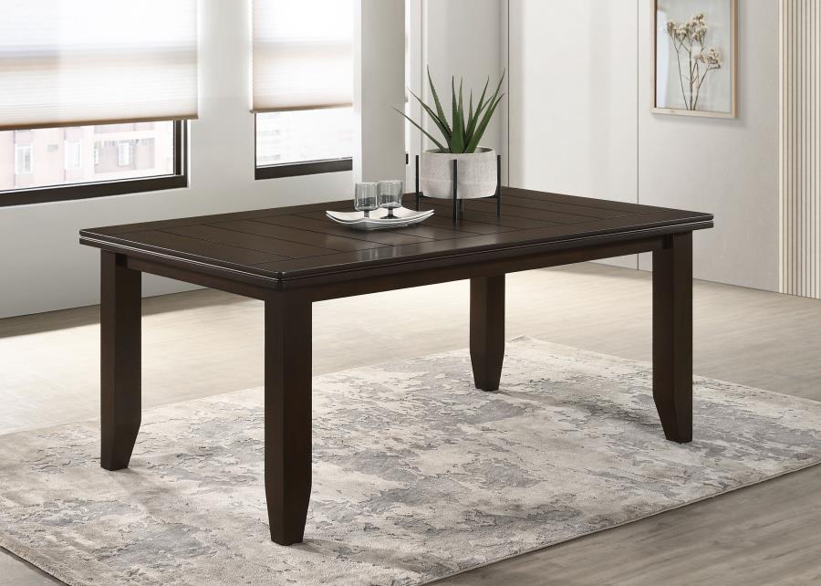 Rectangular 66-inch Wood Dining Table Cappuccino $439.99+TX