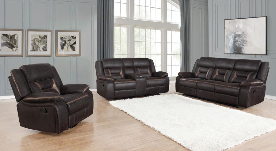 Upholstered Motion Reclining Sofa Brown $979.99+TX