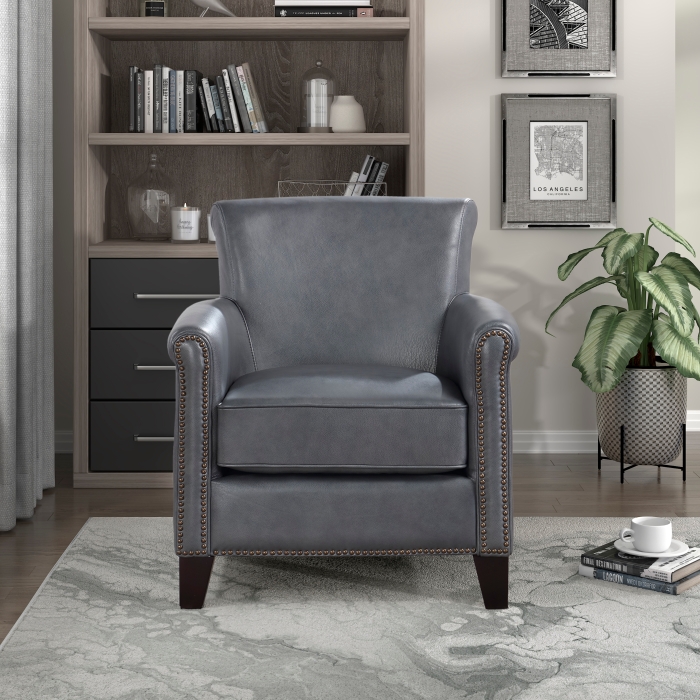 100% Top grain leather Accent Chair $629.99+TX