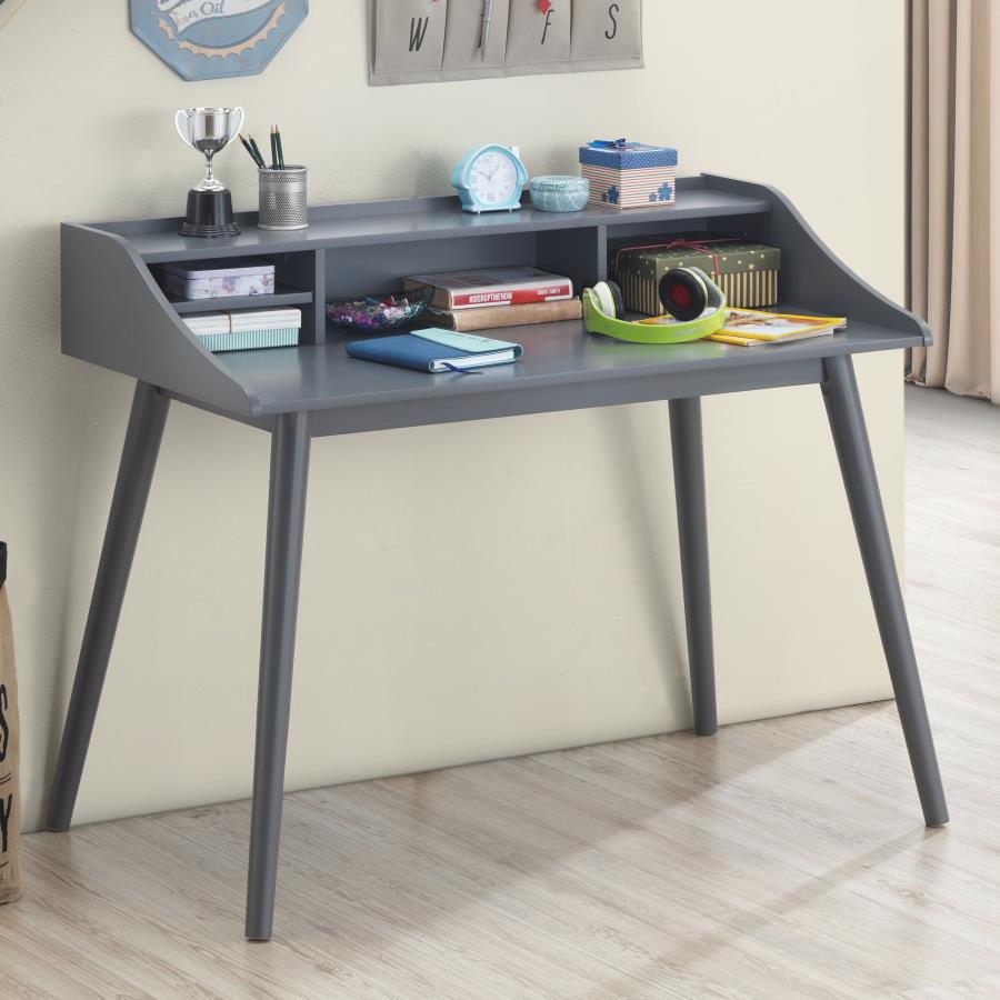 45-inch 4-compartment Writing Desk Grey $209.99+TX