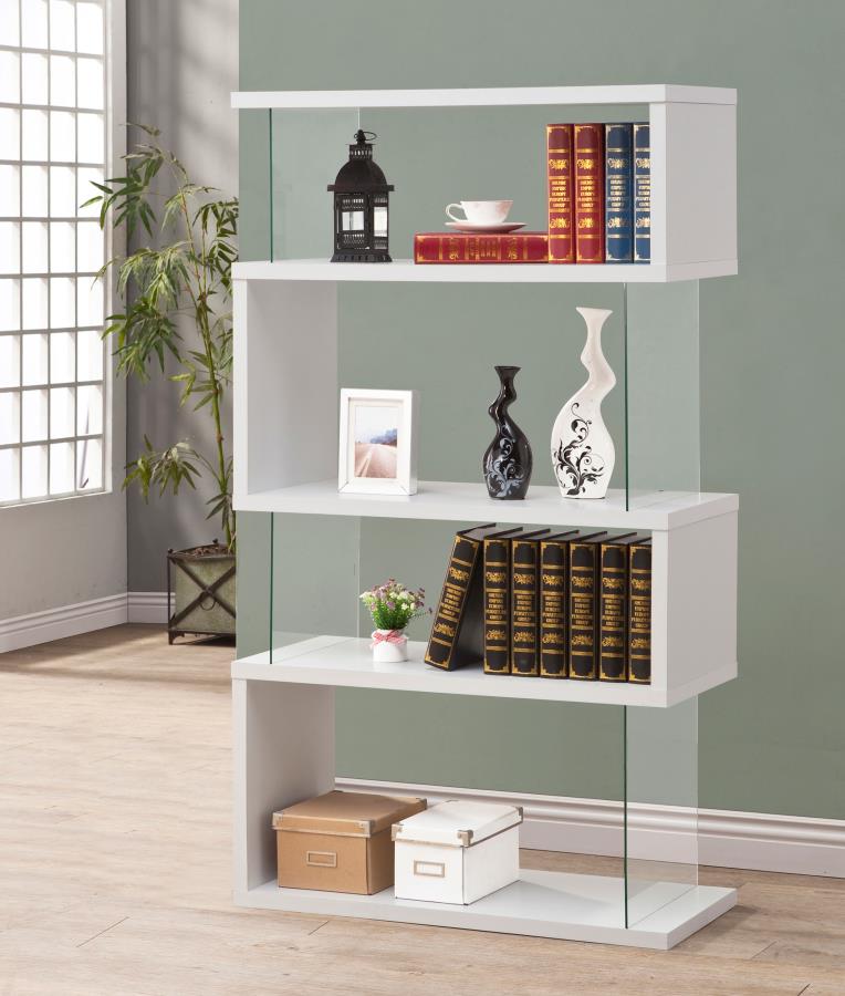 63-inch 4-shelf Glas