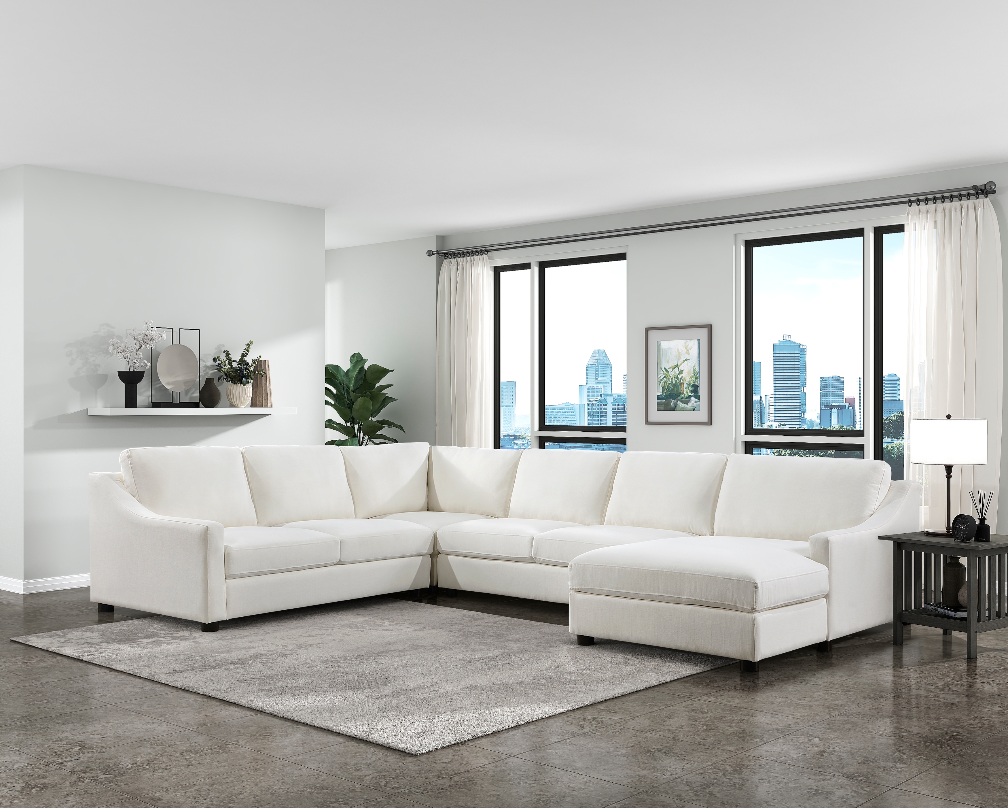 4-Piece Sectional wi